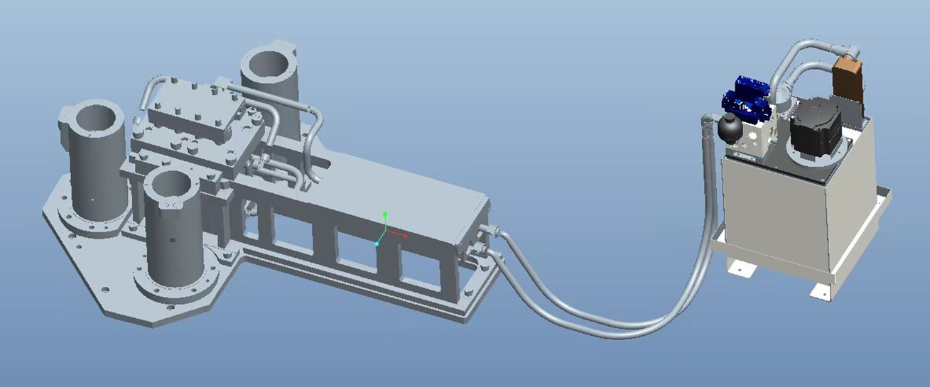 40-80吨顶出力车门折边机应用案例设计模型